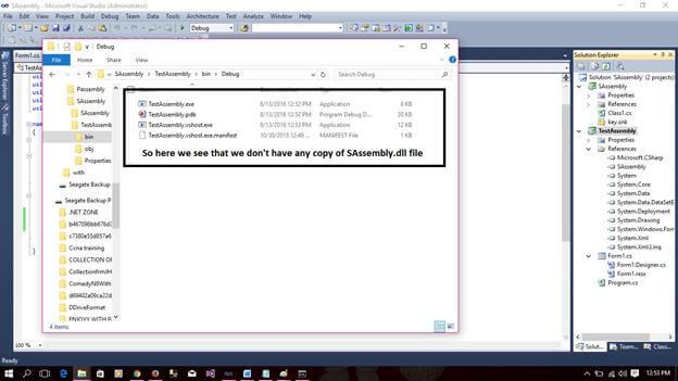 Check inside the project